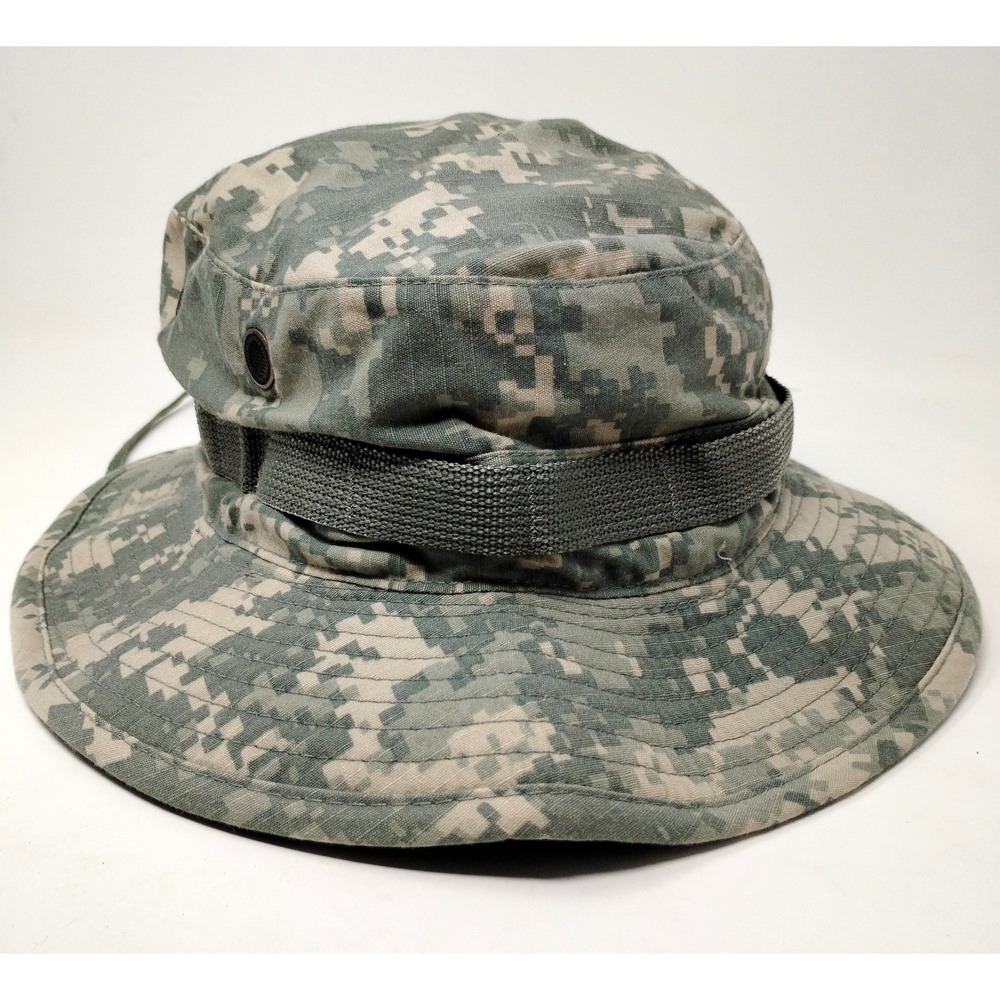 USGI Military ACU Digital Camouflage Boonie Sun Hat Size 7 3/8 Gorpcore